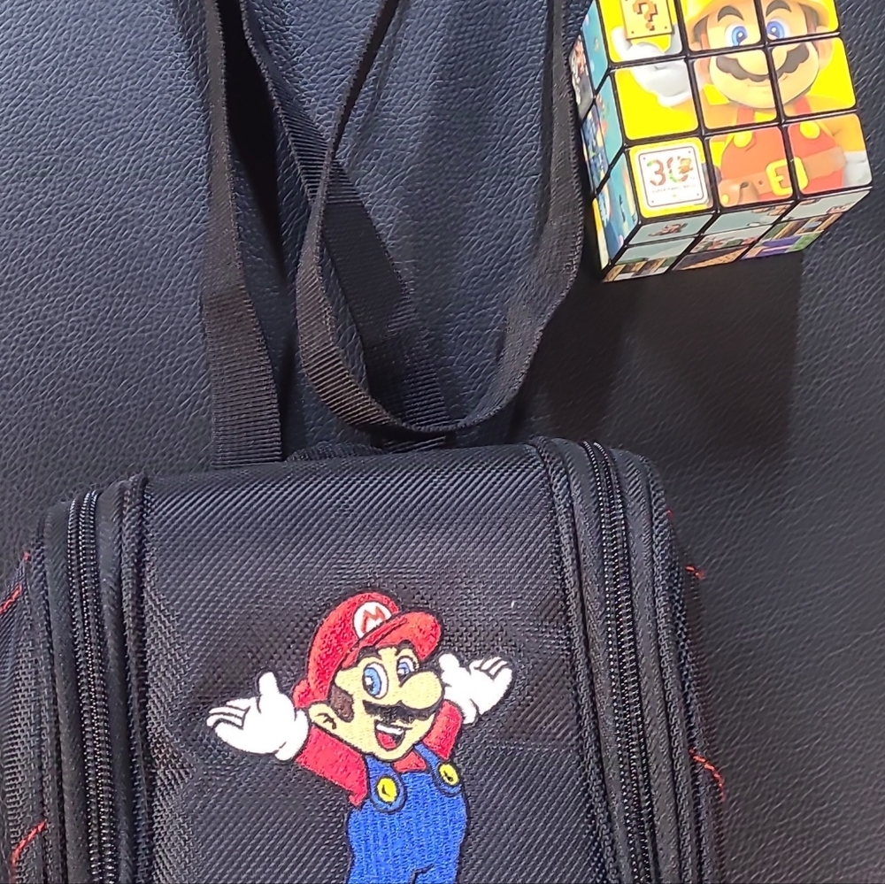 30th anniversary wiiu super mario maker cube & nintendo 3ds super mario bag